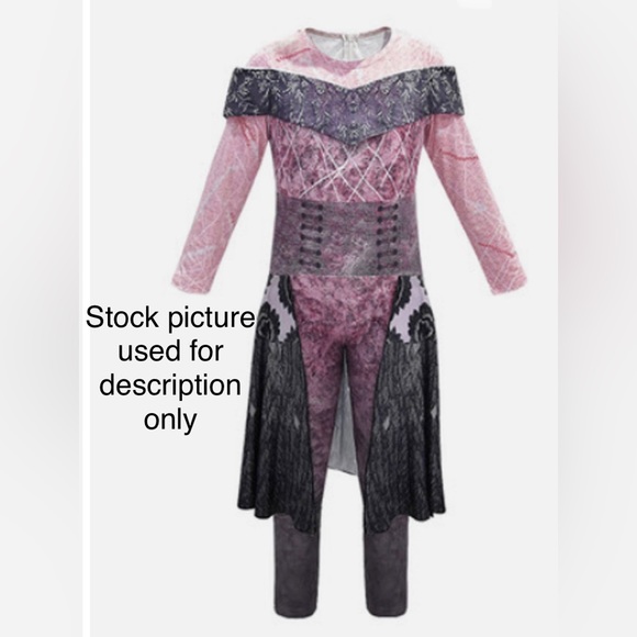 Descendants 3 Girls Evil Audrey Uniform Cosplay Halloween Costume Sz 10-12 - Picture 5 of 8